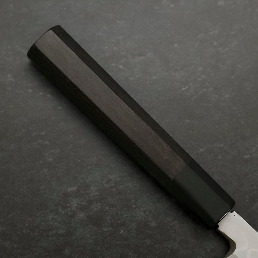 Yanagiba Blue Steel #2 Suminagashi Buffalo Ebony Handle 270mm