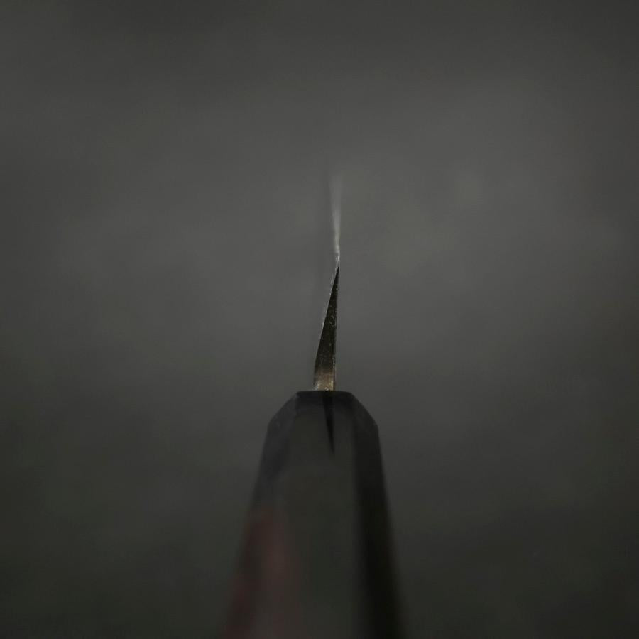 Yanagiba Blue Steel #2 Suminagashi Buffalo Ebony Handle 300mm