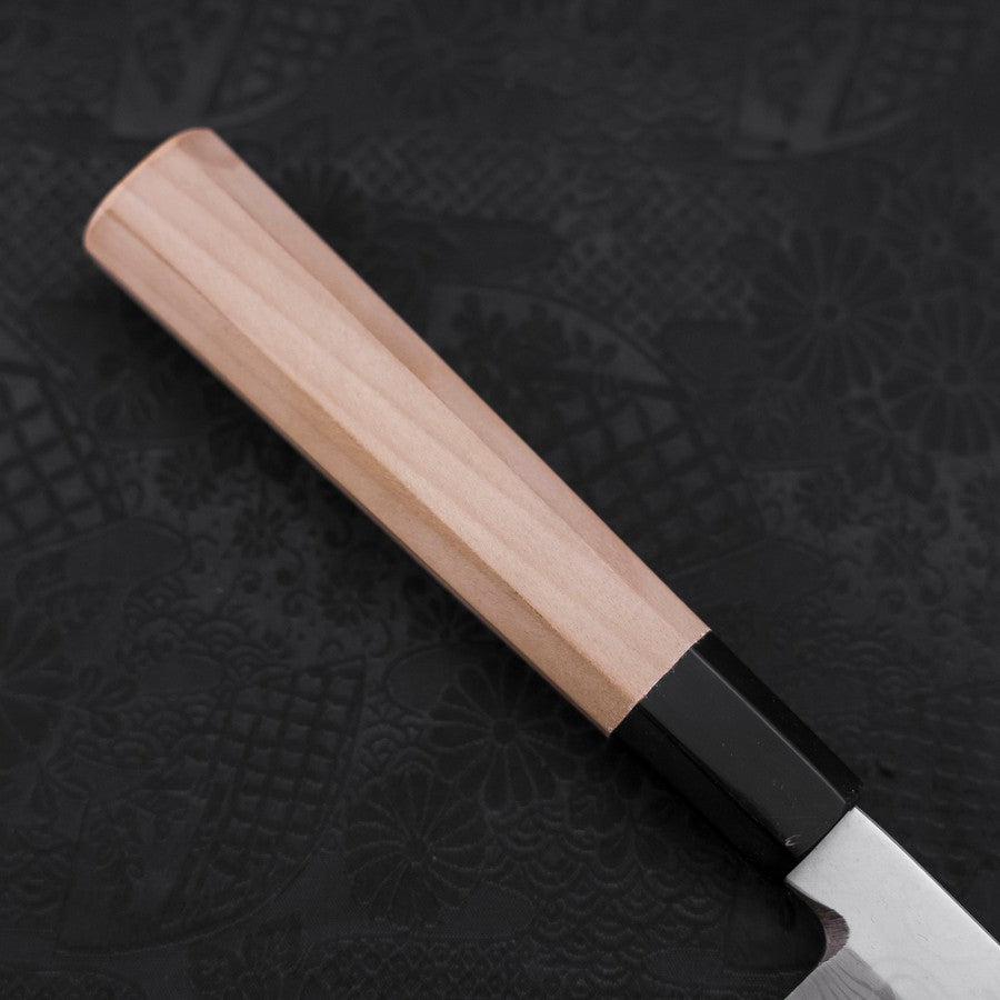 Yanagiba Blue Steel #2 Suminagashi Buffalo Magnolia Handle 260mm