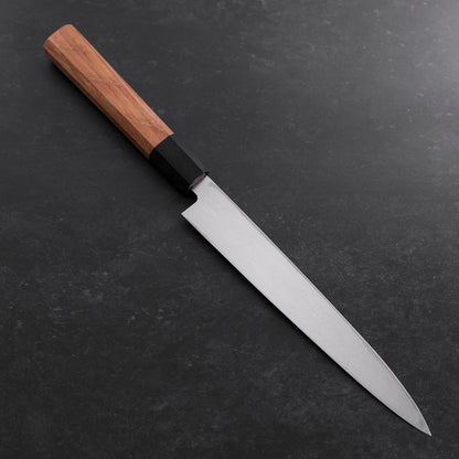 Yanagiba Left Hand AUS-10 Polished Buffalo Teak Handle 210mm