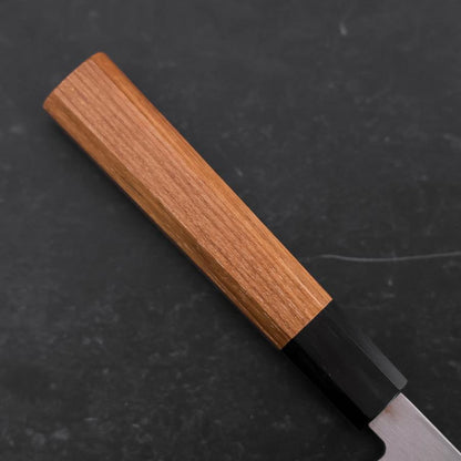 Yanagiba Left Hand AUS-10 Polished Buffalo Teak Handle 240mm