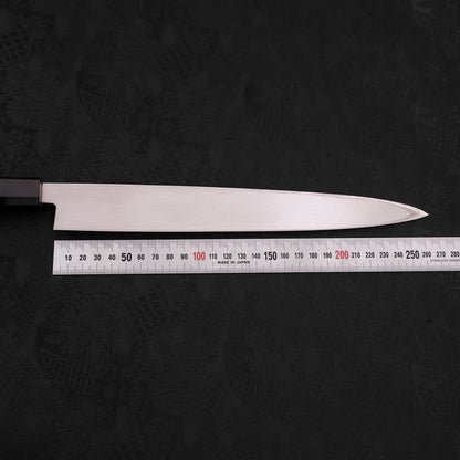 Yanagiba Left Hand AUS-10 Polished Buffalo Teak Handle 270mm