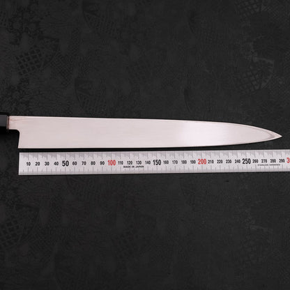 Yanagiba Left Hand AUS-10 Polished Buffalo Wenge Handle 290mm