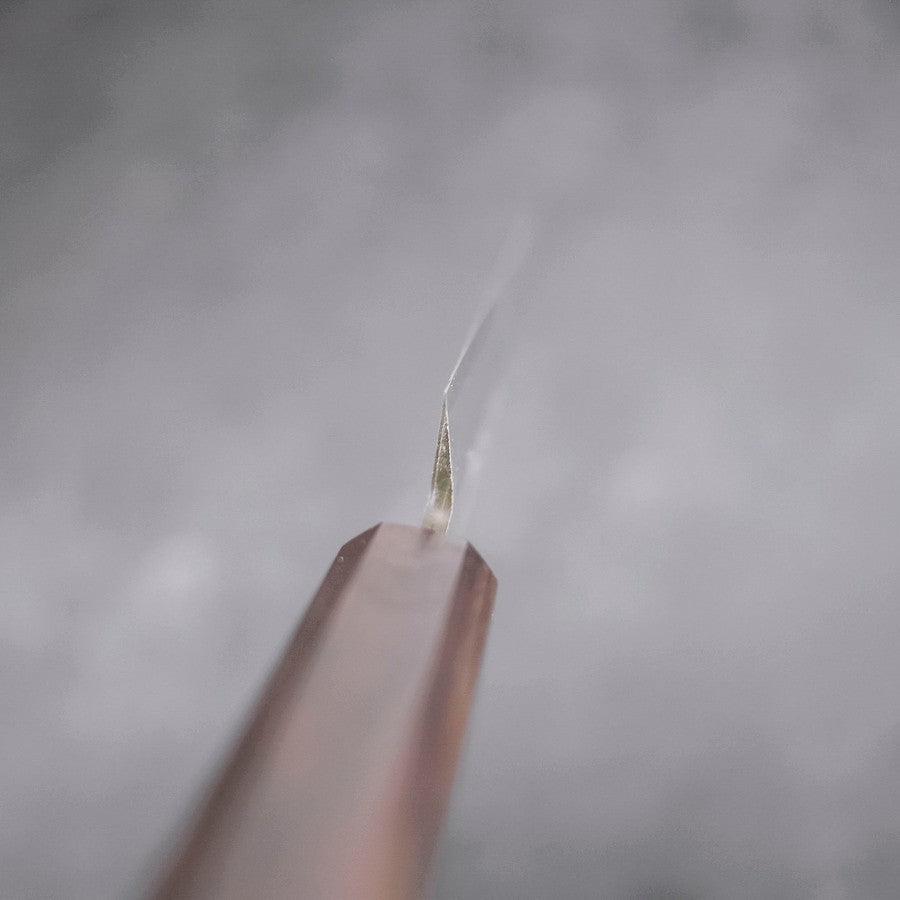 Yanagiba Left Hand AUS-10 Polished Ebony Handle 210mm