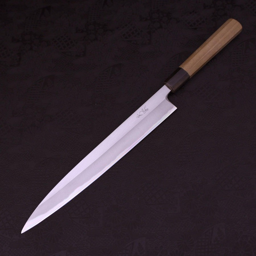 Yanagiba Left Hand White Steel #1 Buffalo Magnolia Handle 270mm