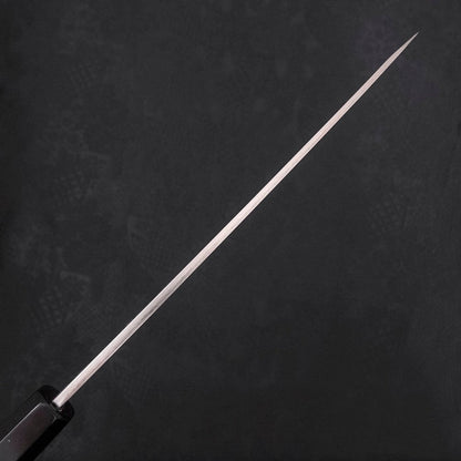 Yanagiba Left -Hand Silver Steel #3 Kasumi Buffalo Ebony Handle 210mm