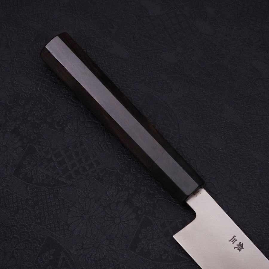 Yanagiba Left -Hand Silver Steel #3 Kasumi Buffalo Ebony Handle 300mm