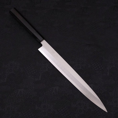 Yanagiba Silver Steel #3 Kasumi Buffalo Ebony Handle 270mm