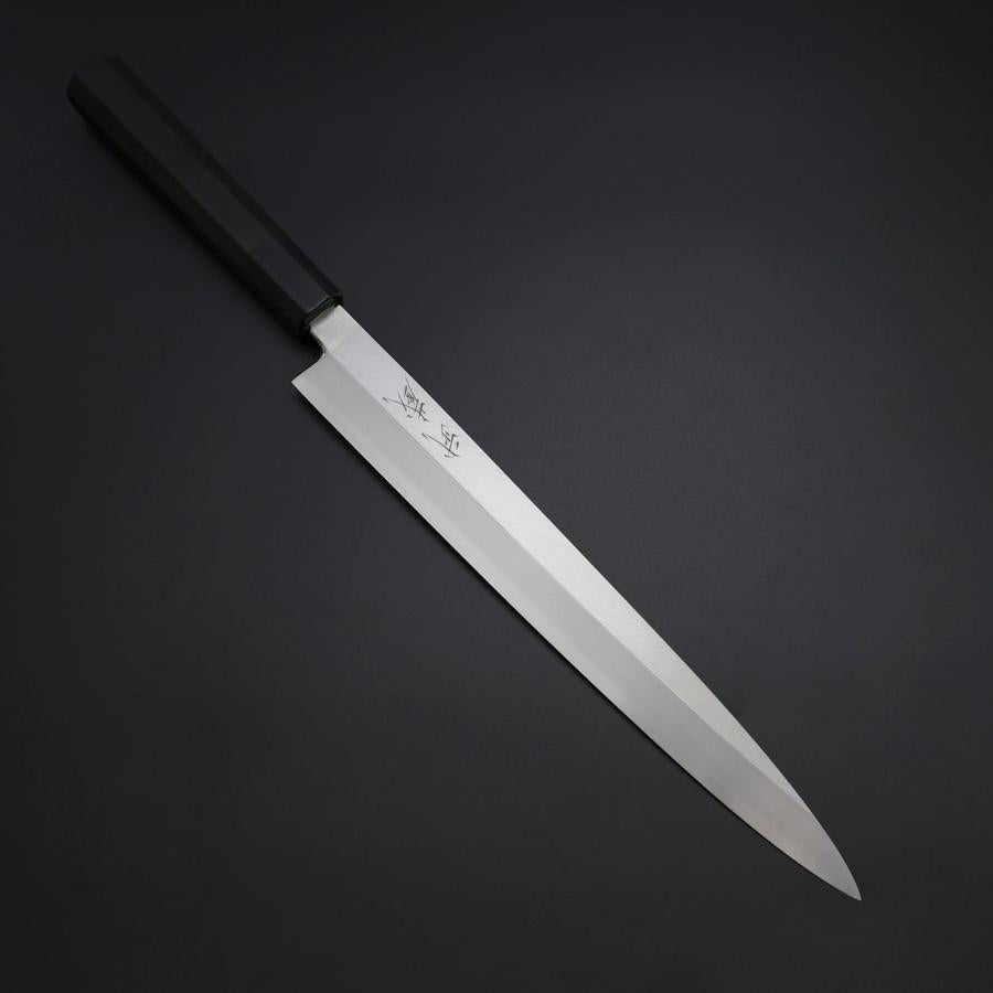 Yanagiba Silver Steel #3 Kasumi Buffalo Ebony Handle 270mm