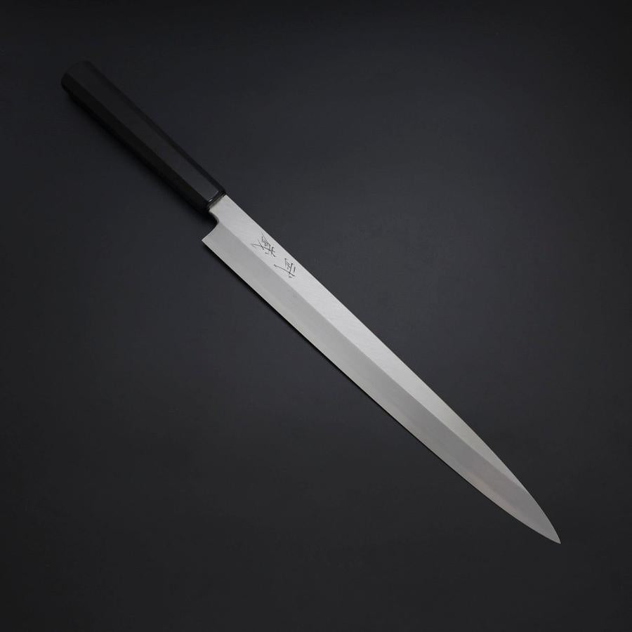 Yanagiba Silver Steel #3 Kasumi Buffalo Ebony Handle 300mm