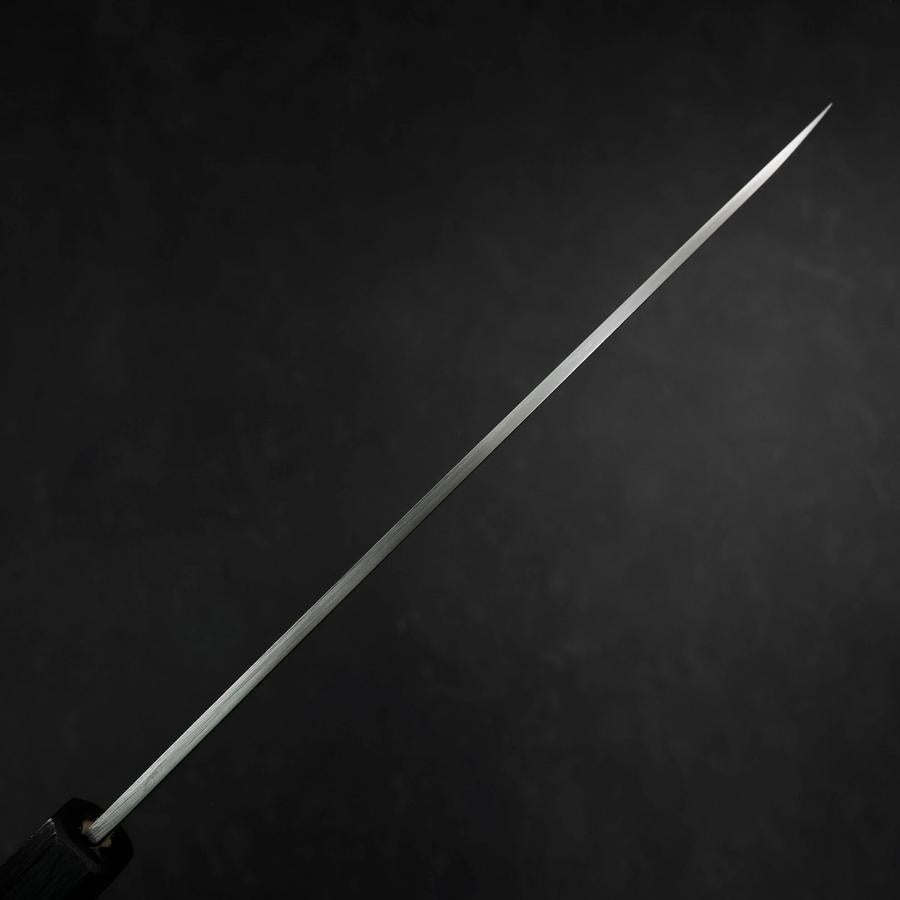 Yanagiba Silver Steel #3 Kasumi Dark Blue Urushi Handle 200mm