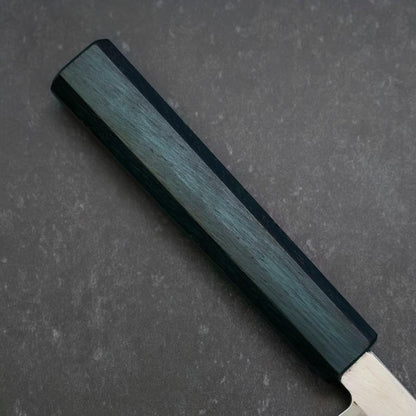 Yanagiba Silver Steel #3 Kasumi Dark Blue Urushi Handle 200mm