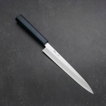 Yanagiba Silver Steel #3 Kasumi Dark Blue Urushi Handle 200mm