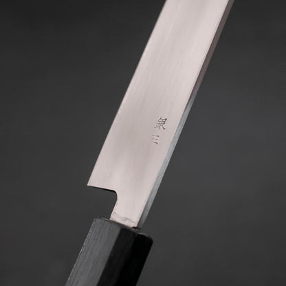 Yanagiba Silver Steel #3 Kasumi Dark Blue Urushi Handle 240mm