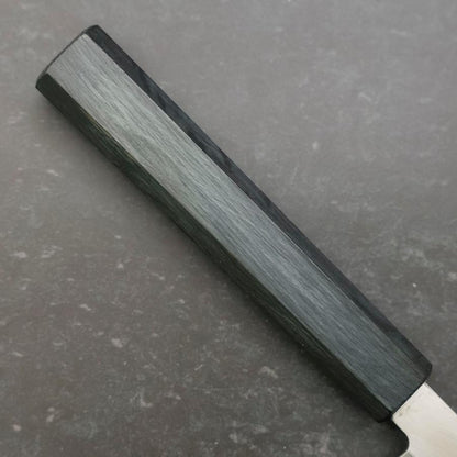 Yanagiba Silver Steel #3 Kasumi Dark Blue Urushi Handle 240mm
