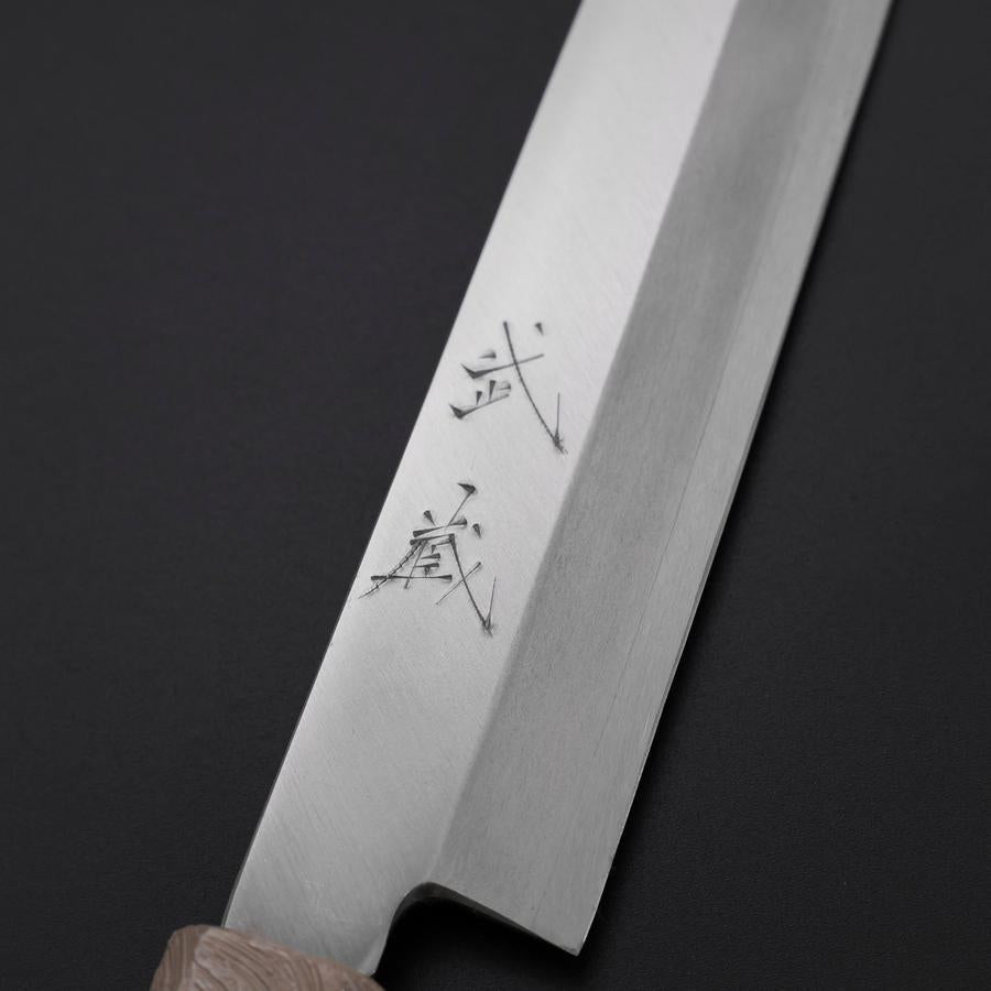 Yanagiba Silver Steel #3 Kasumi White Urushi Handle 260mm