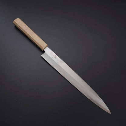 Yanagiba Silver Steel #3 Kasumi White Urushi Handle 260mm