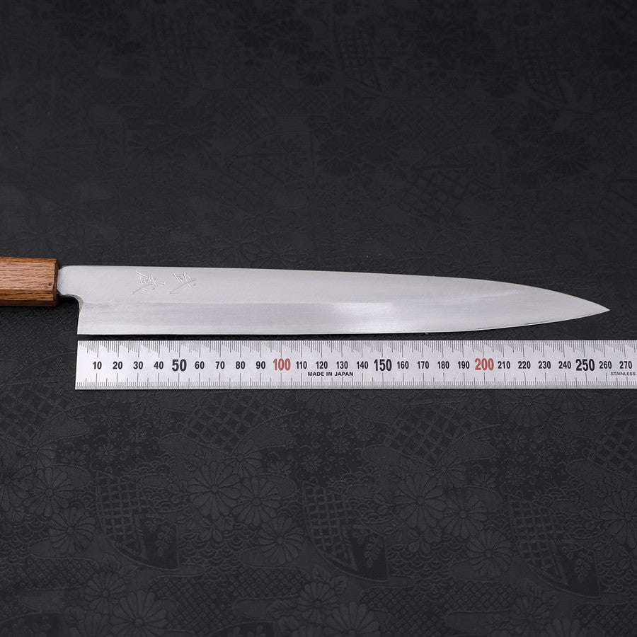 Yanagiba Silver Steel #3 Kasumi Yaki Urushi Handle 260mm