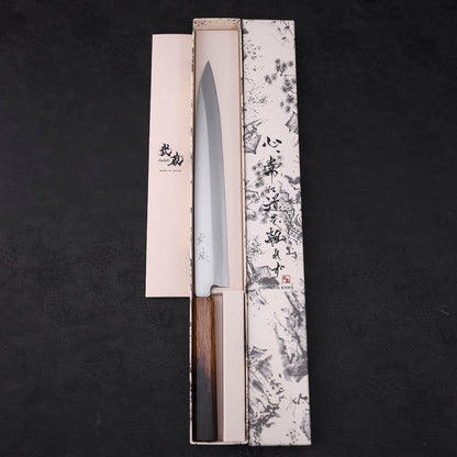 Yanagiba Silver Steel #3 Kasumi Yaki Urushi Handle 260mm