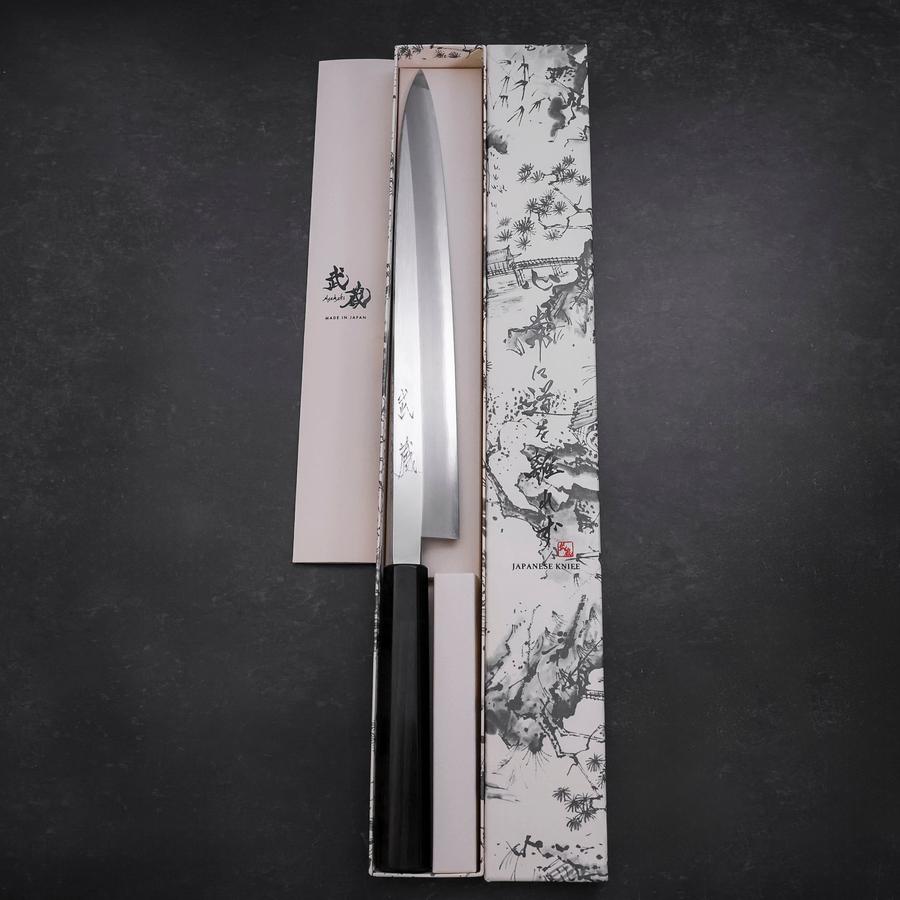 Yanagiba VG-10 Mirror Kasumi Shitan Ebony Handle 300mm
