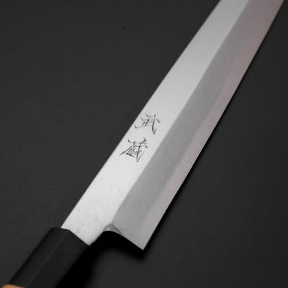 Yanagiba White Steel #2 Kasumi Buffalo Magnolia Handle 270mm