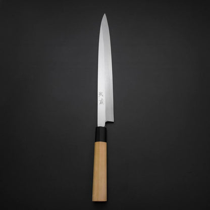 Yanagiba White Steel #2 Kasumi Buffalo Magnolia Handle 270mm
