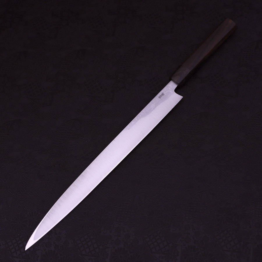 Yanagiba White Steel #1 Damascus Shitan Handle 330mm