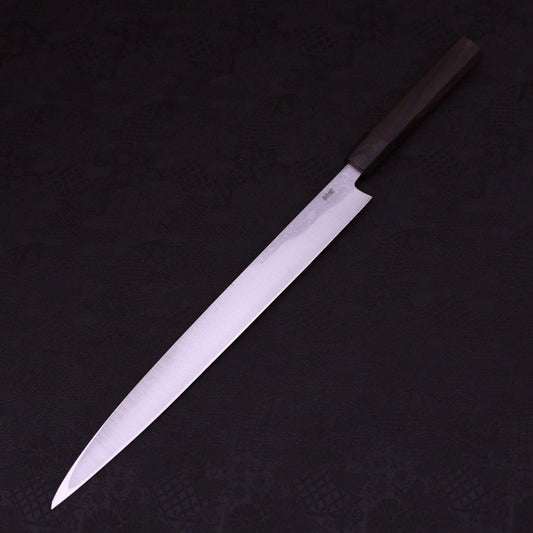 Yanagiba White Steel #1 Damascus Shitan Handle 330mm
