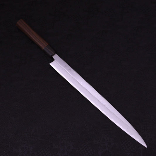 Yanagiba White Steel #1 Damascus Shitan Handle 330mm