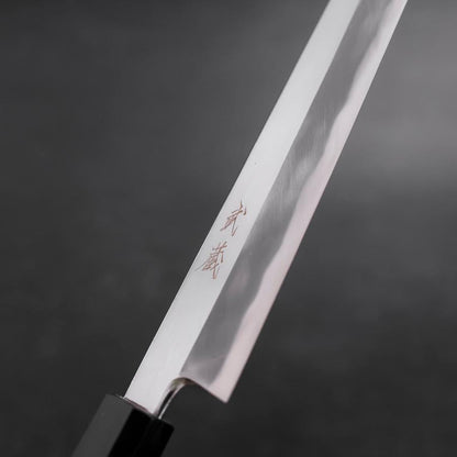 Yanagiba White Steel #1 Mirror Buffalo Walnut Handle 300mm
