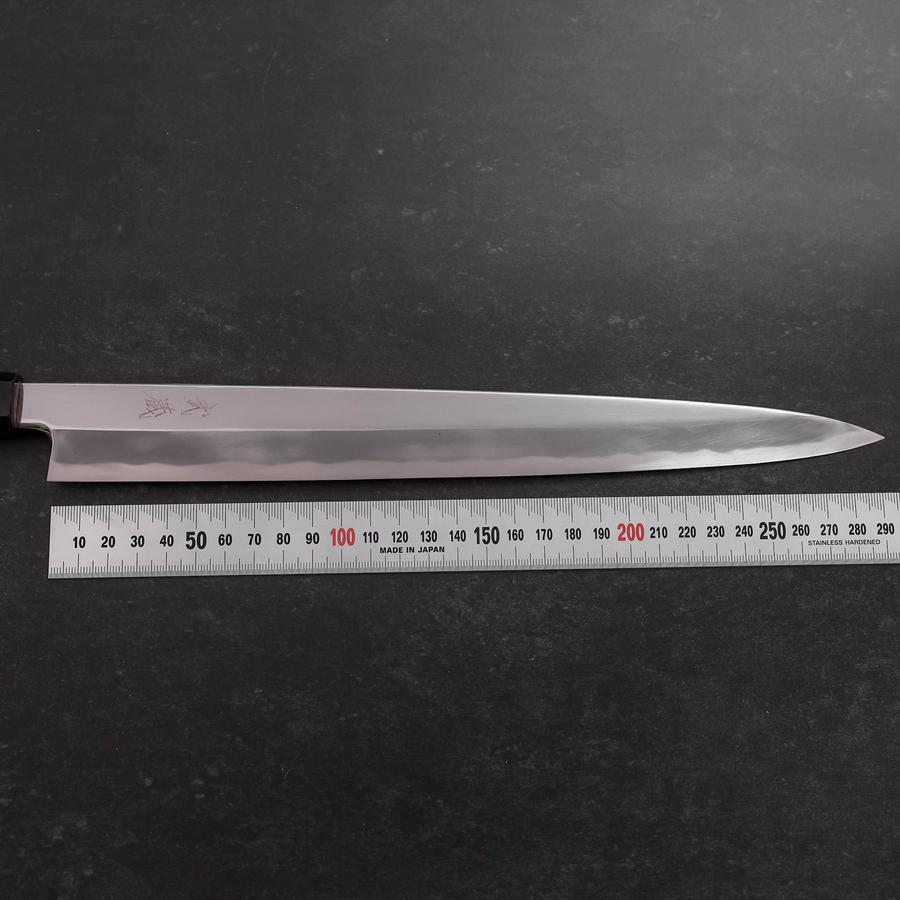 Yanagiba White Steel #1 Mirror Buffalo Walnut Handle 300mm