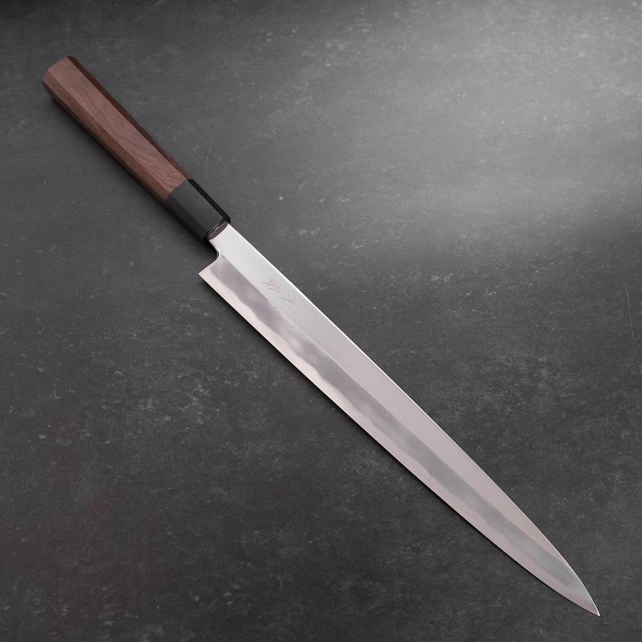 Yanagiba White Steel #1 Mirror Buffalo Walnut Handle 300mm