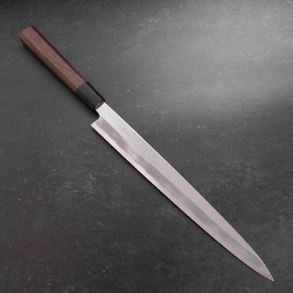 Yanagiba White Steel #1 Mirror Buffalo Walnut Handle 300mm