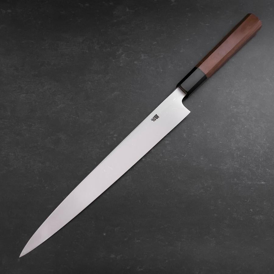 Yanagiba White Steel #2 Hon-Kasumi Buffalo Walnut Handle 270mm