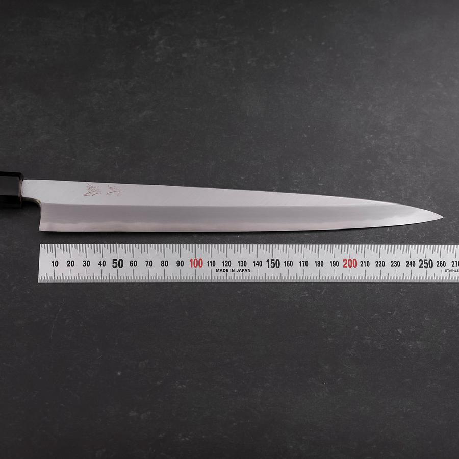 Yanagiba White Steel #2 Hon-Kasumi Buffalo Walnut Handle 270mm