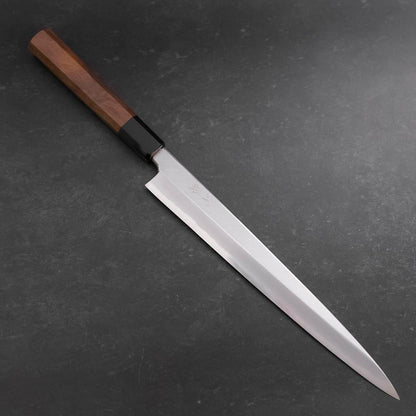 Yanagiba White Steel #2 Hon-Kasumi Buffalo Walnut Handle 270mm