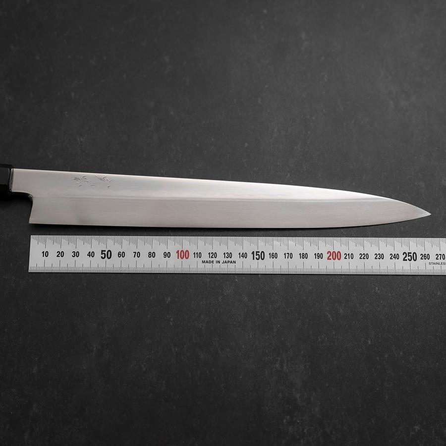 Yanagiba White Steel #2 Honyaki Buffalo Ebony Handle 270mm