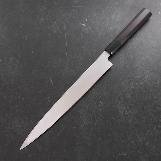 Yanagiba White Steel #2 Kasumi Buffalo Ebony Handle 270mm