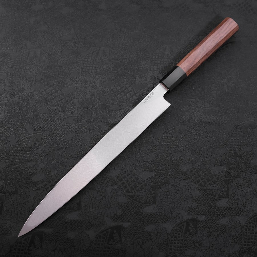 Yanagiba White Steel #2 Kasumi Buffalo Walnut Handle 270mm
