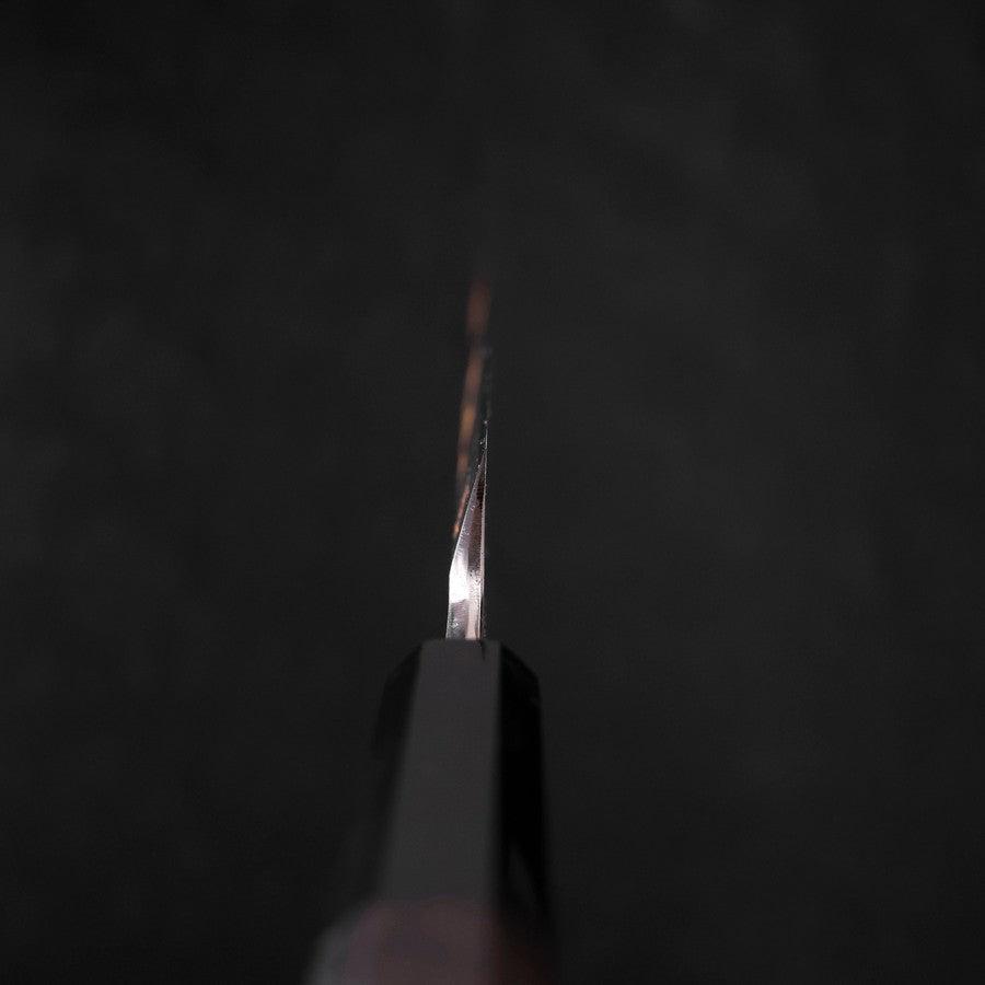 Yanagiba White Steel #2 Kasumi Chokin Sakura-Fuji Buffalo Ebony Handle 240mm