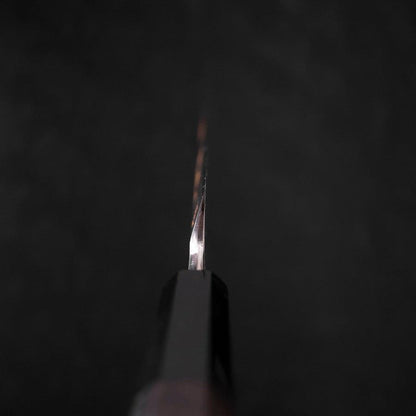 Yanagiba White Steel #2 Kasumi Chokin Sakura-Fuji Buffalo Ebony Handle 240mm