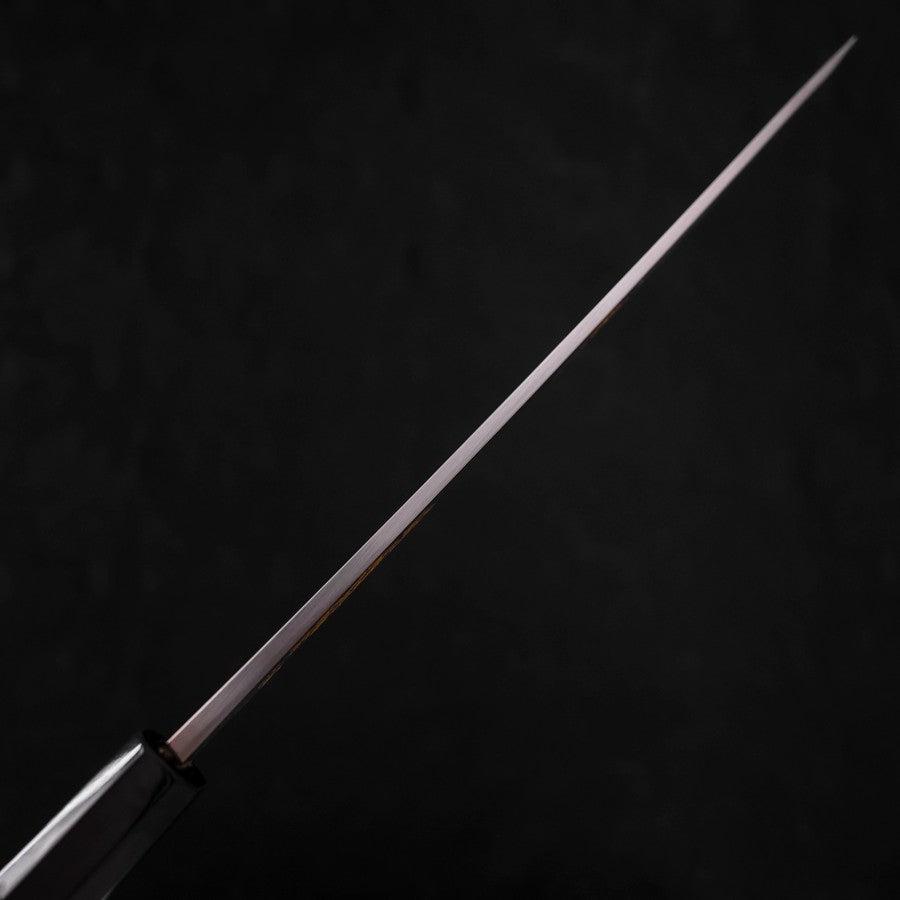 Yanagiba White Steel #2 Kasumi Chokin Sakura-Fuji Buffalo Ebony Handle 240mm