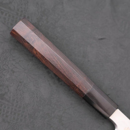 Yanagiba White Steel #2 Kasumi Chokin Sakura-Fuji Buffalo Ebony Handle 240mm