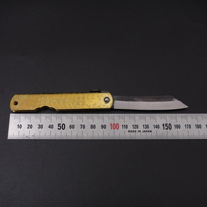 Higonokami Aogami 100mm Gold Bright-[Musashi]-[Japanese-Kitchen-Knives]