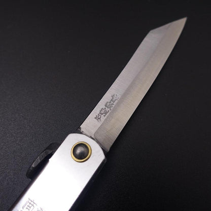 Higonokami Aogami 100mm Silver-[Musashi]-[Japanese-Kitchen-Knives]