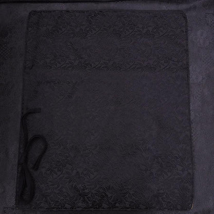 Musashi Japanese Style Kitchen Knife Roll Phoenix Black 4 Pockets Handmade-[Musashi]-[Japanese-Kitchen-Knives]