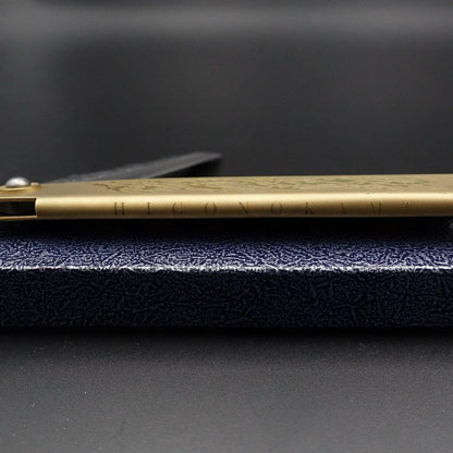 Ryubu-Dragon Brass Higonokami Aogami 120mm-[Musashi]-[Japanese-Kitchen-Knives]